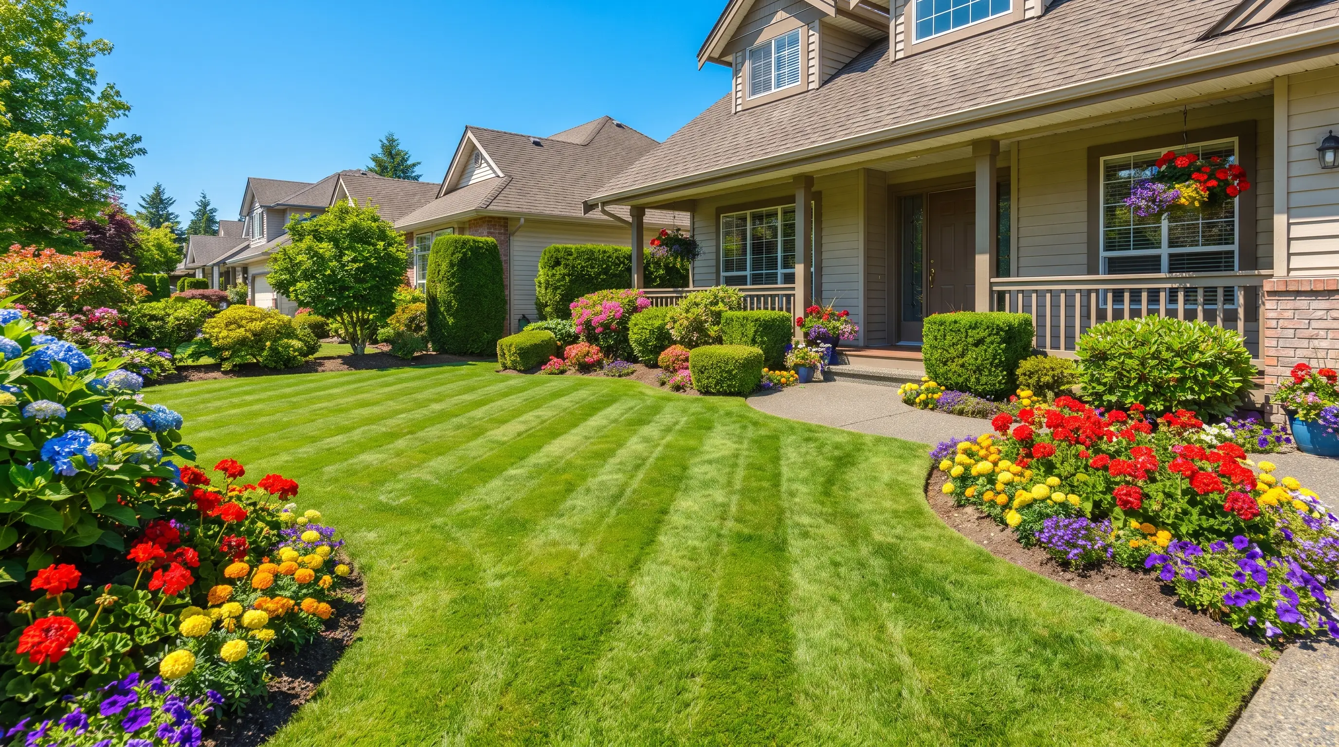 Lawn & Landscaping crew at work