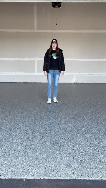 Garage floor coating project