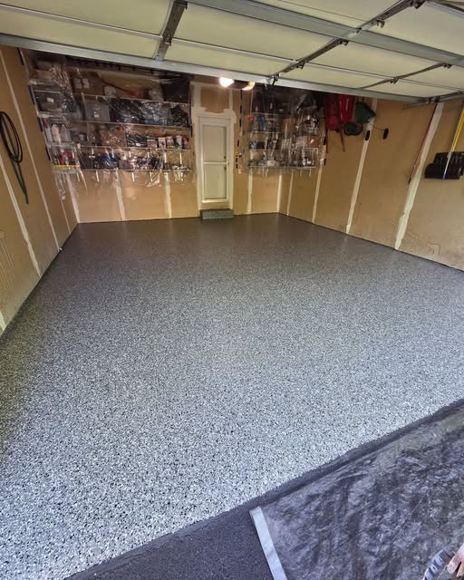 Recent garage floor coating project