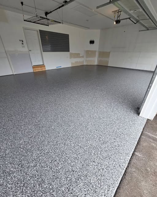 Recent garage floor coating project