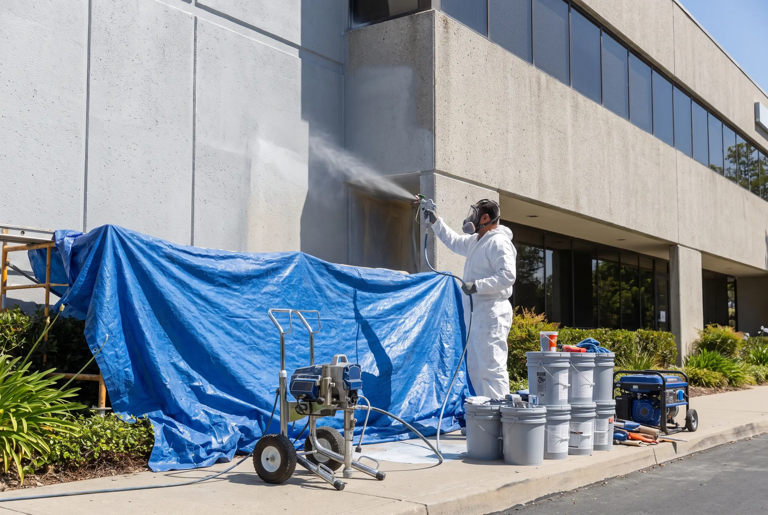 Commercial painting project