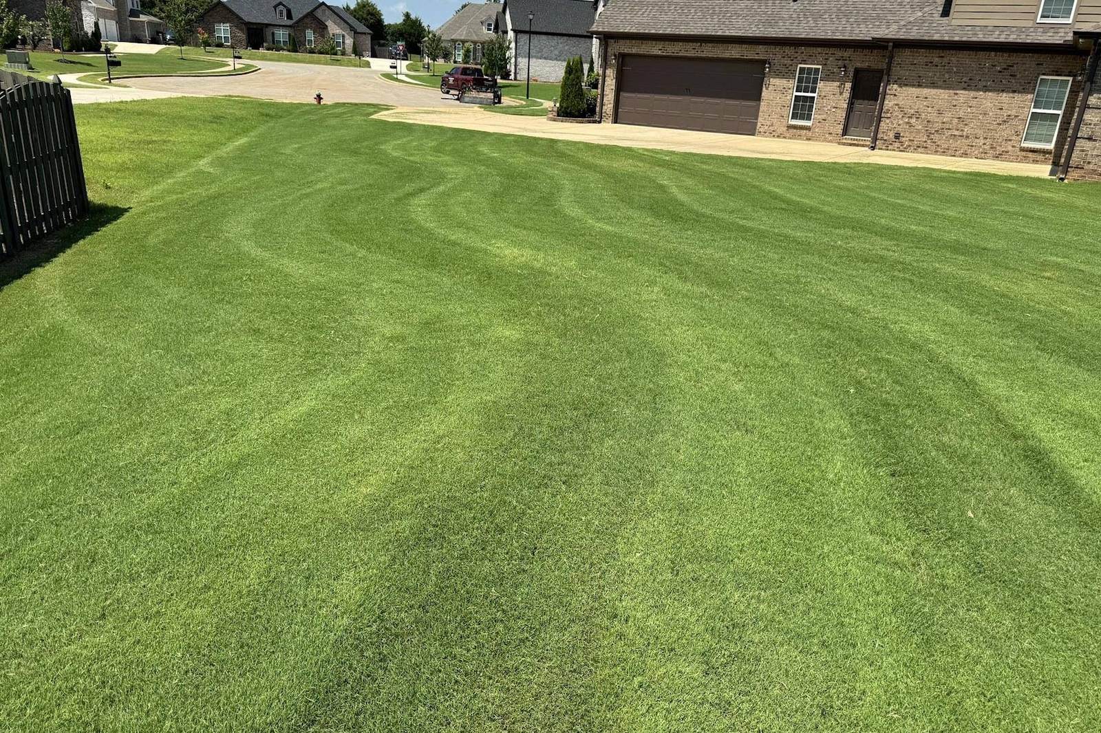 Well-kept lawn