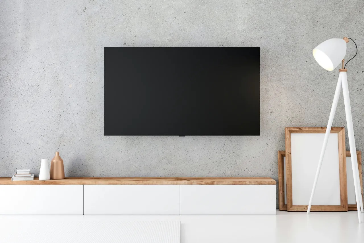Finished TV mount