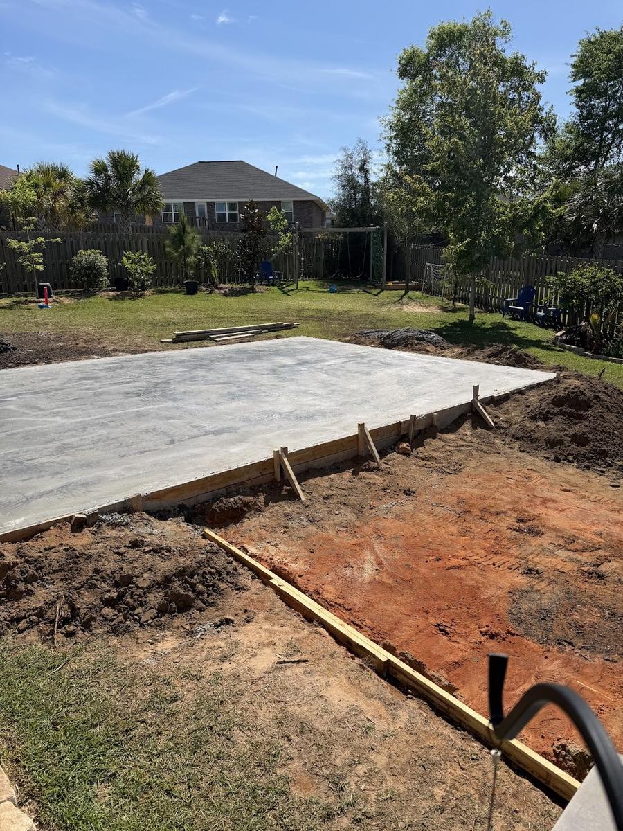 A real formed concrete slab poured by Xtreme Concrete Company