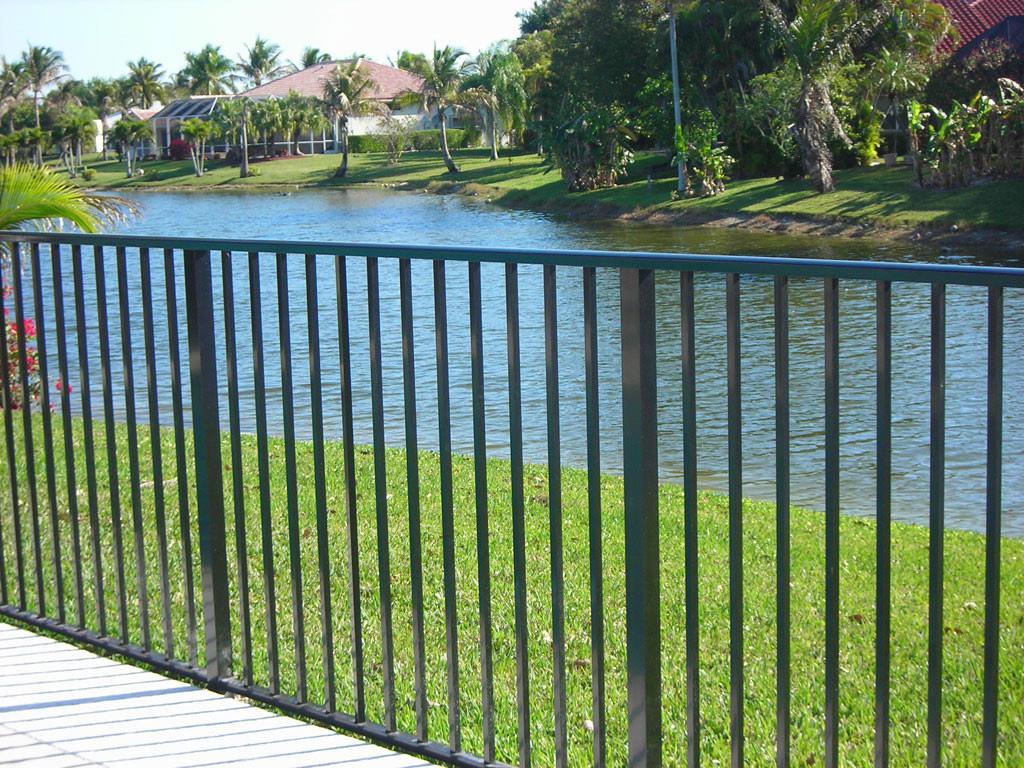 Wood fence installation