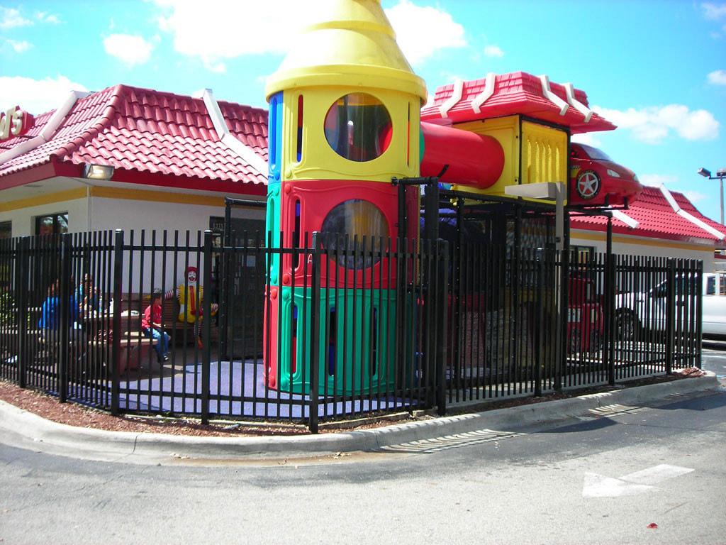 Commercial fence and dumpster enclosure